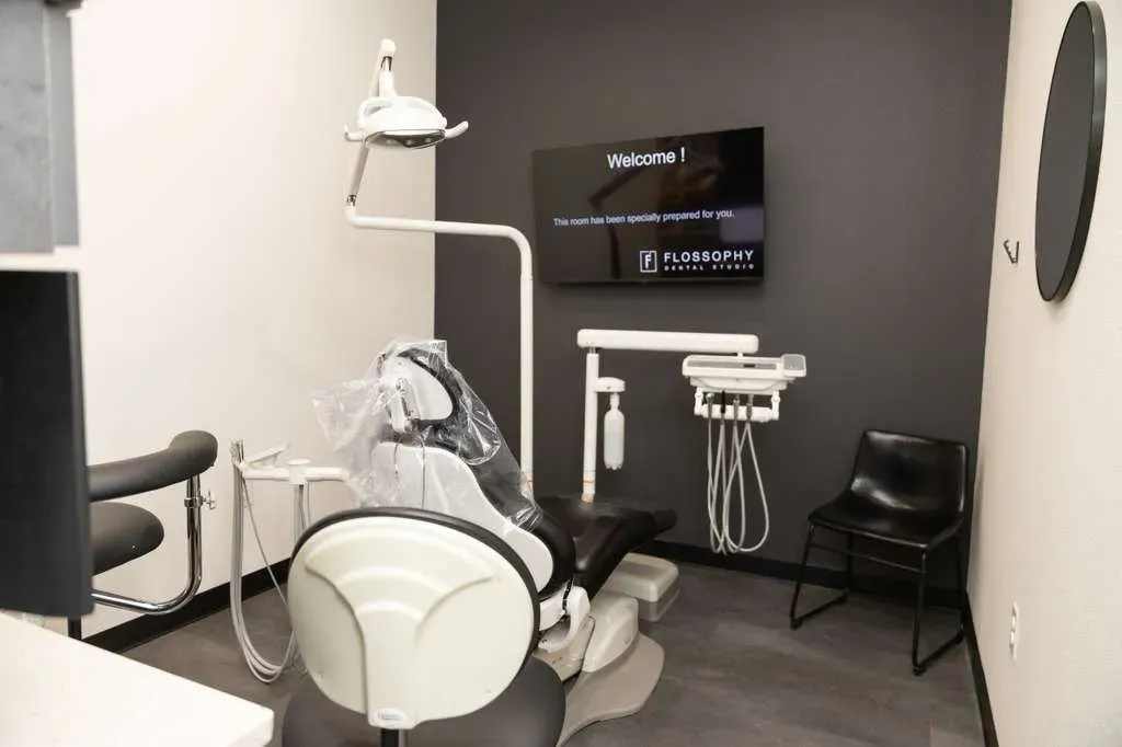 Modern treatment room at Flossophy Dental Studio, Alliance